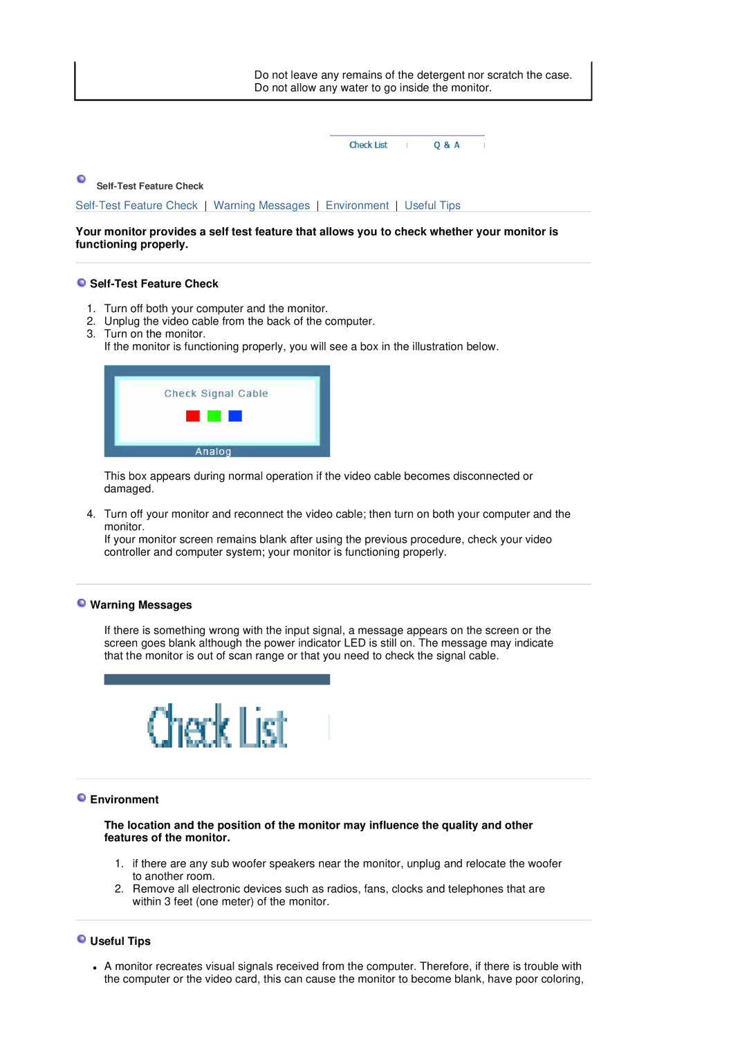 Samsung 204B manual Useful Tips 