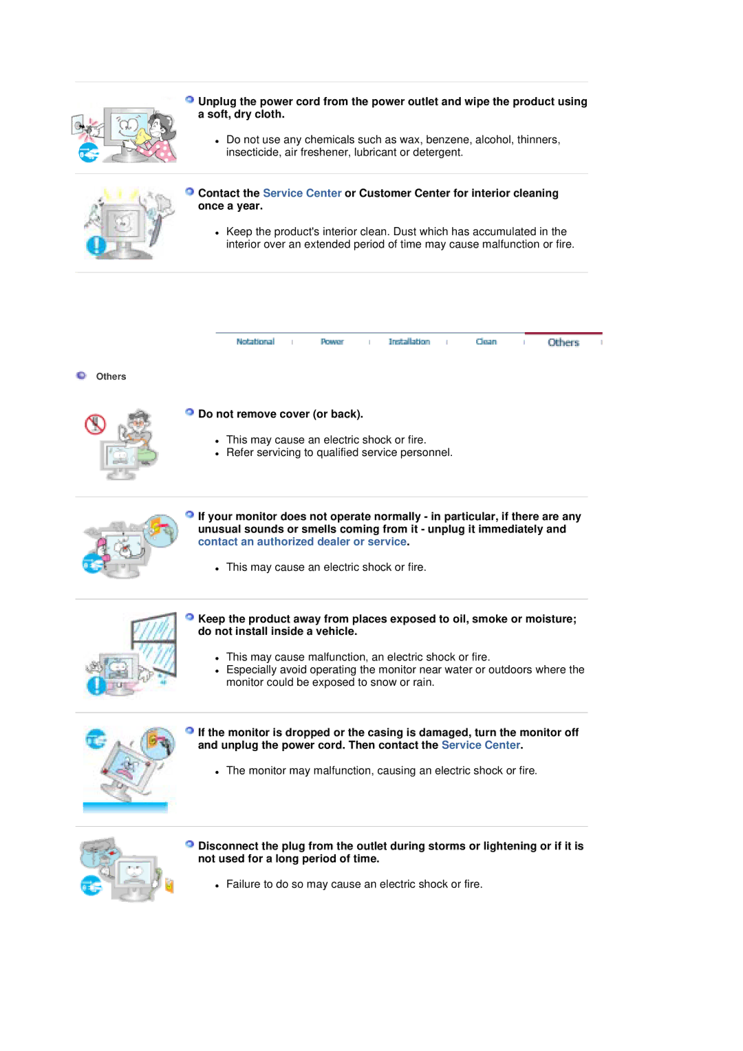 Samsung 204T manual Do not remove cover or back 