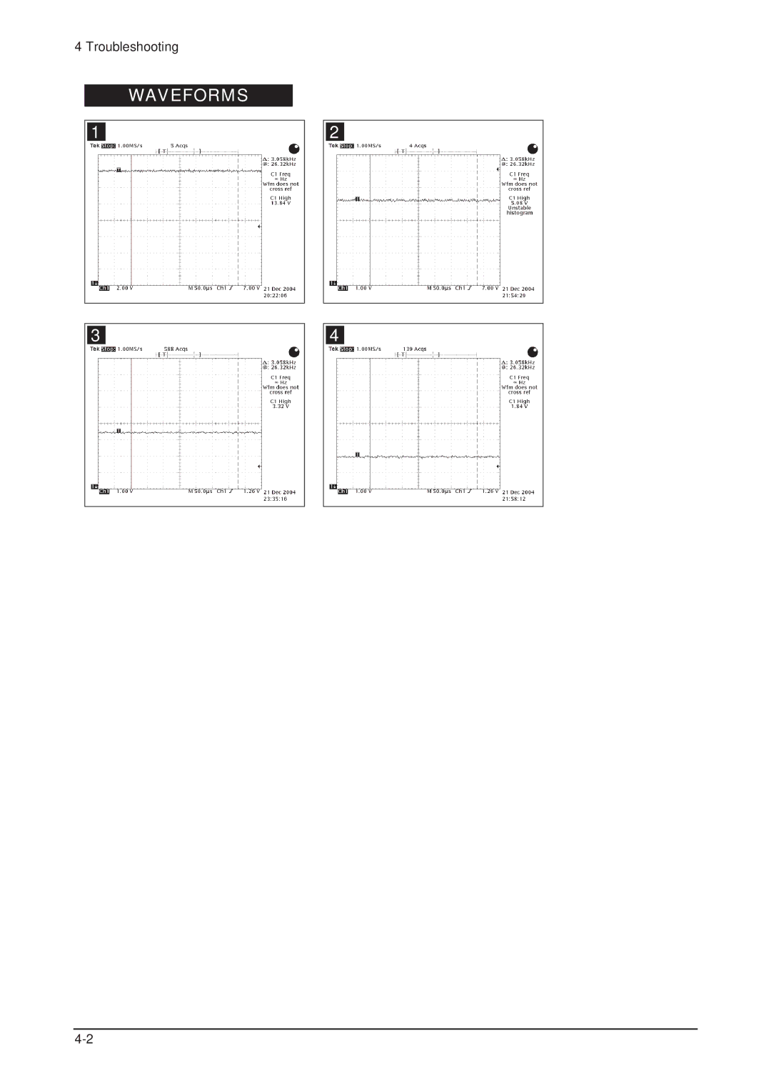 Samsung 205BW service manual Waveforms 