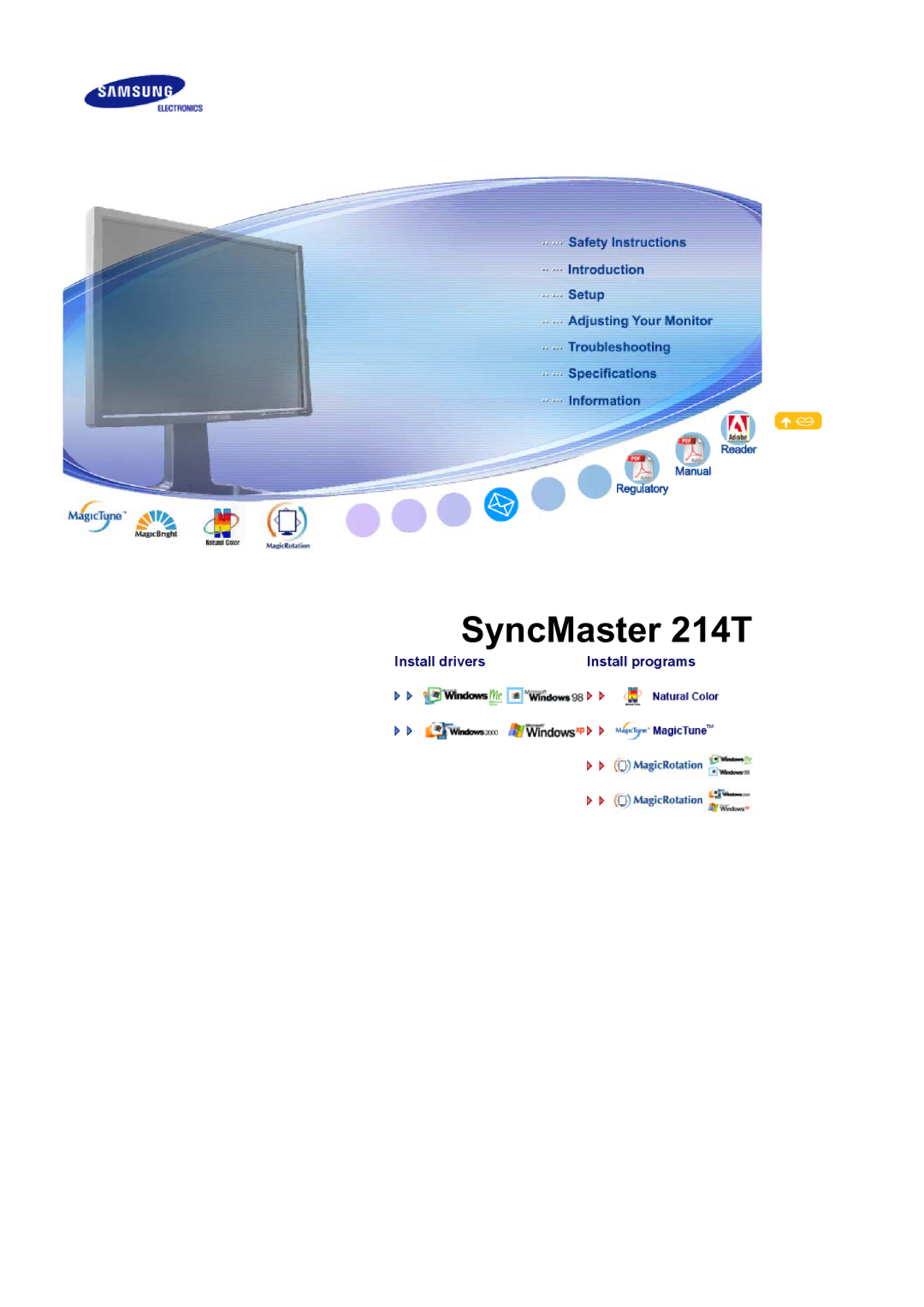 Samsung manual SyncMaster 214T 