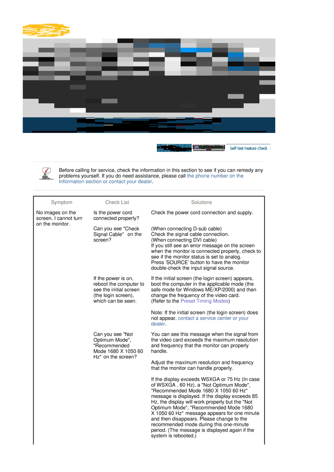 Samsung 215TW manual Signal Cable on the screen?, When connecting D-sub cable, When connecting DVI cable 