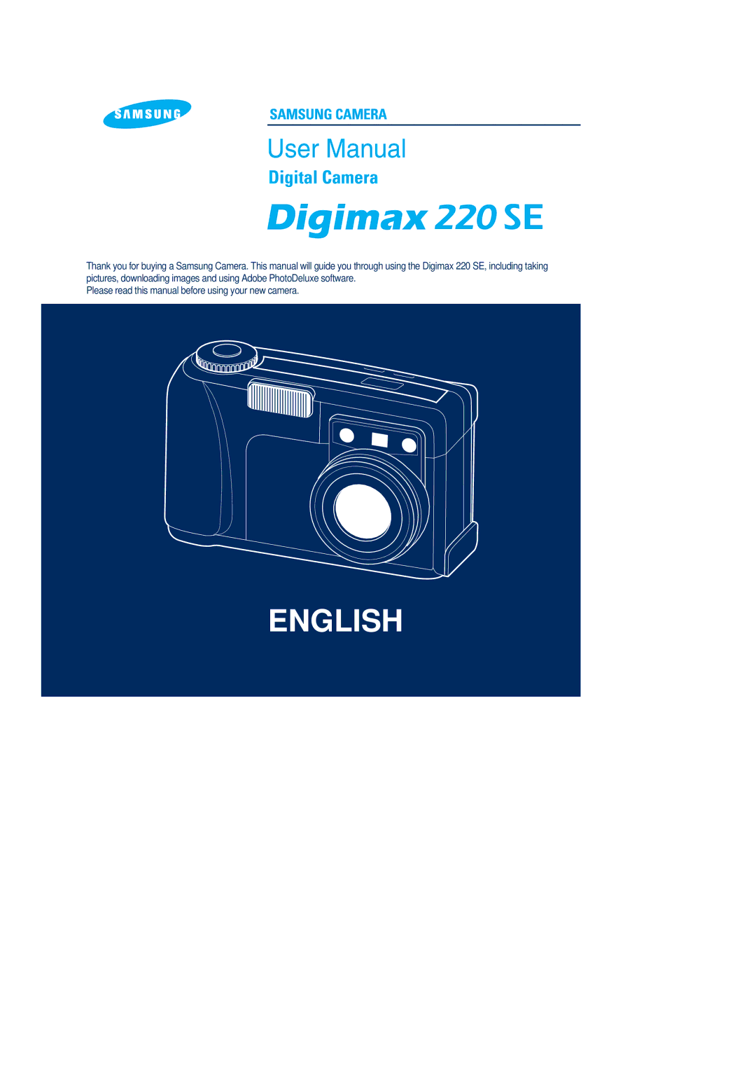 Samsung 220 SE manual English 