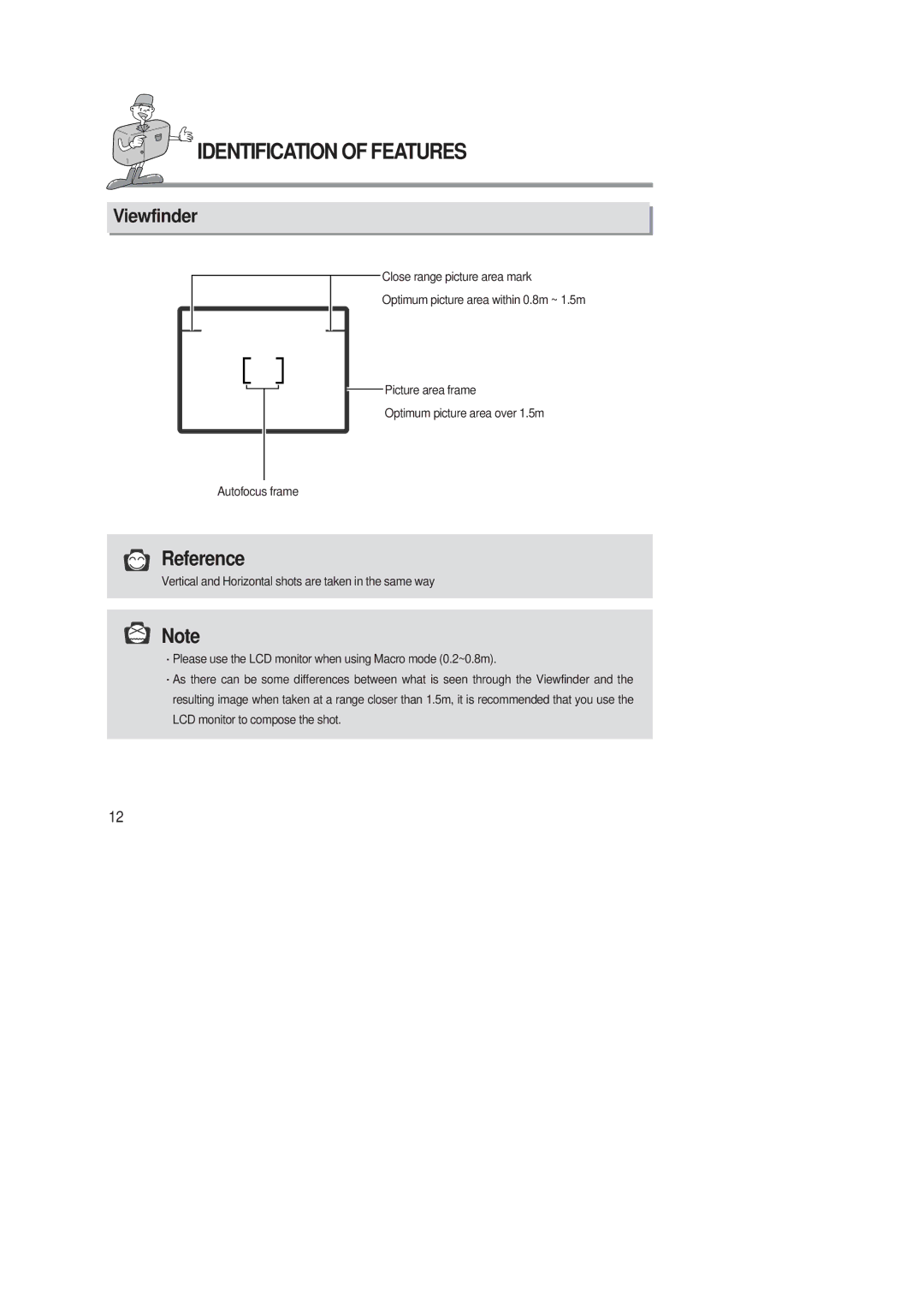 Samsung 220 SE manual Viewfinder 