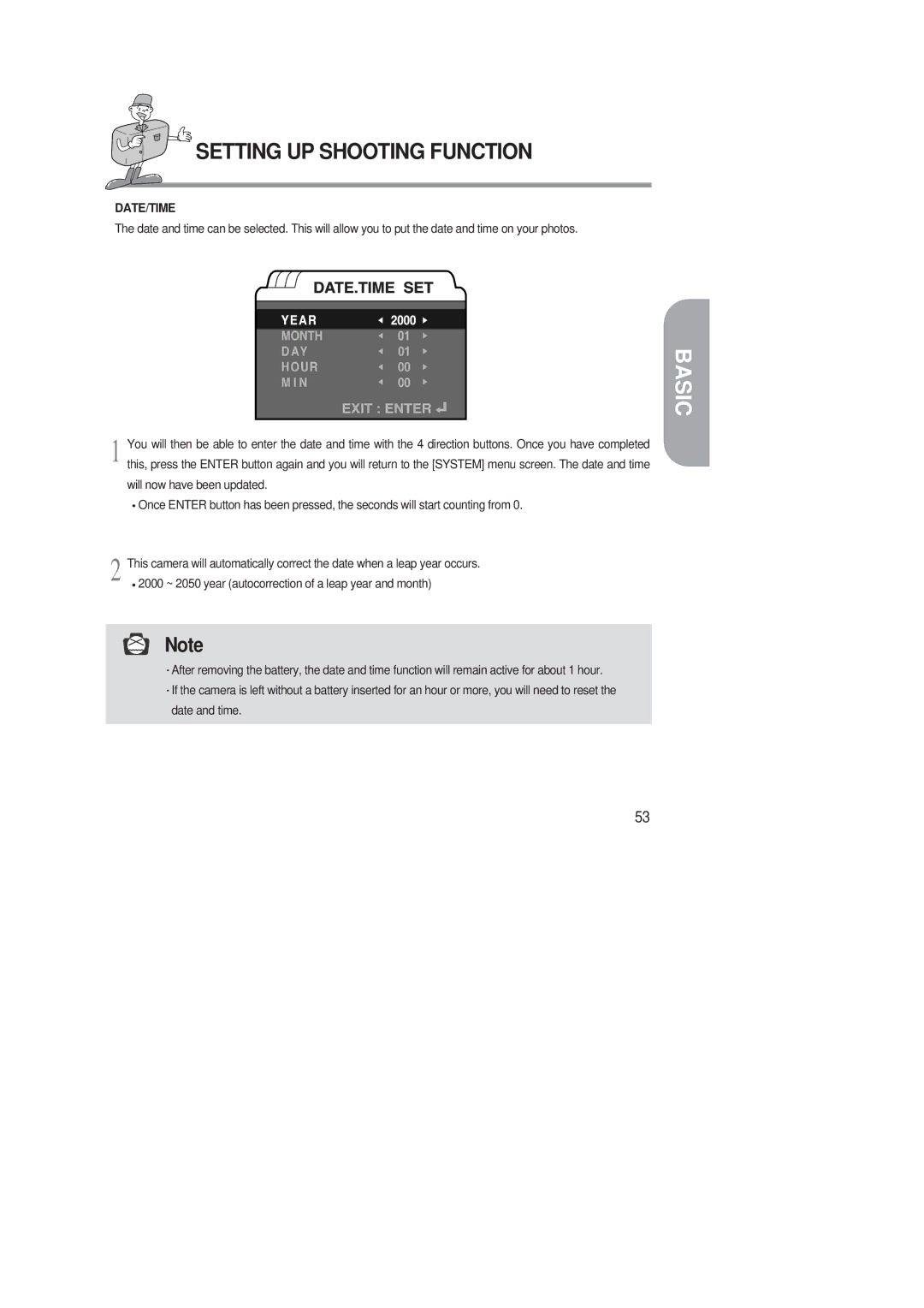 Samsung 220 SE manual Date/Time 