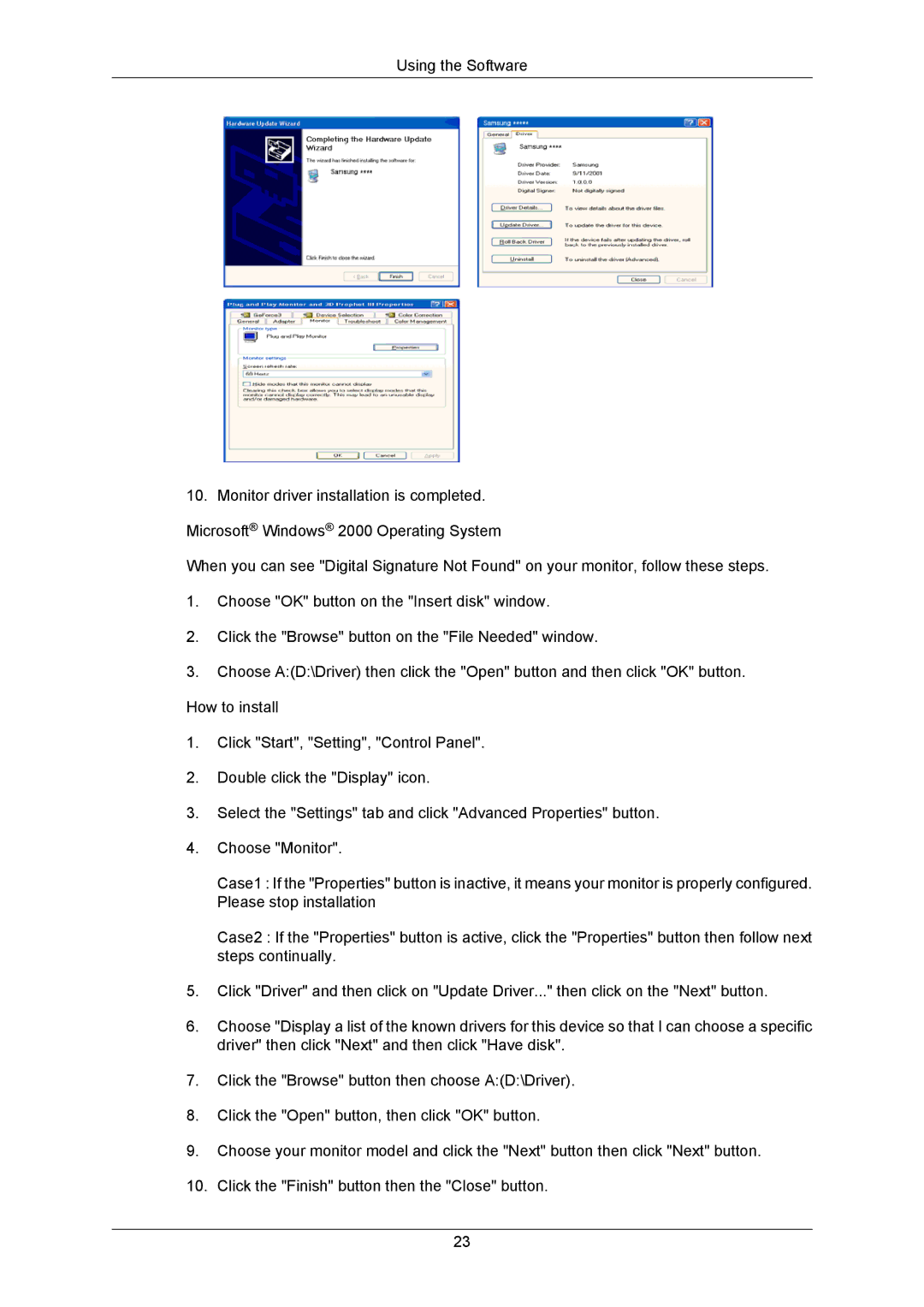 Samsung 2233GW, 8110 user manual 