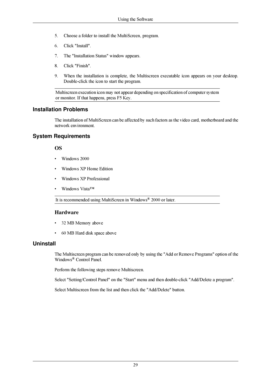 Samsung 2233GW, 8110 user manual Hardware 