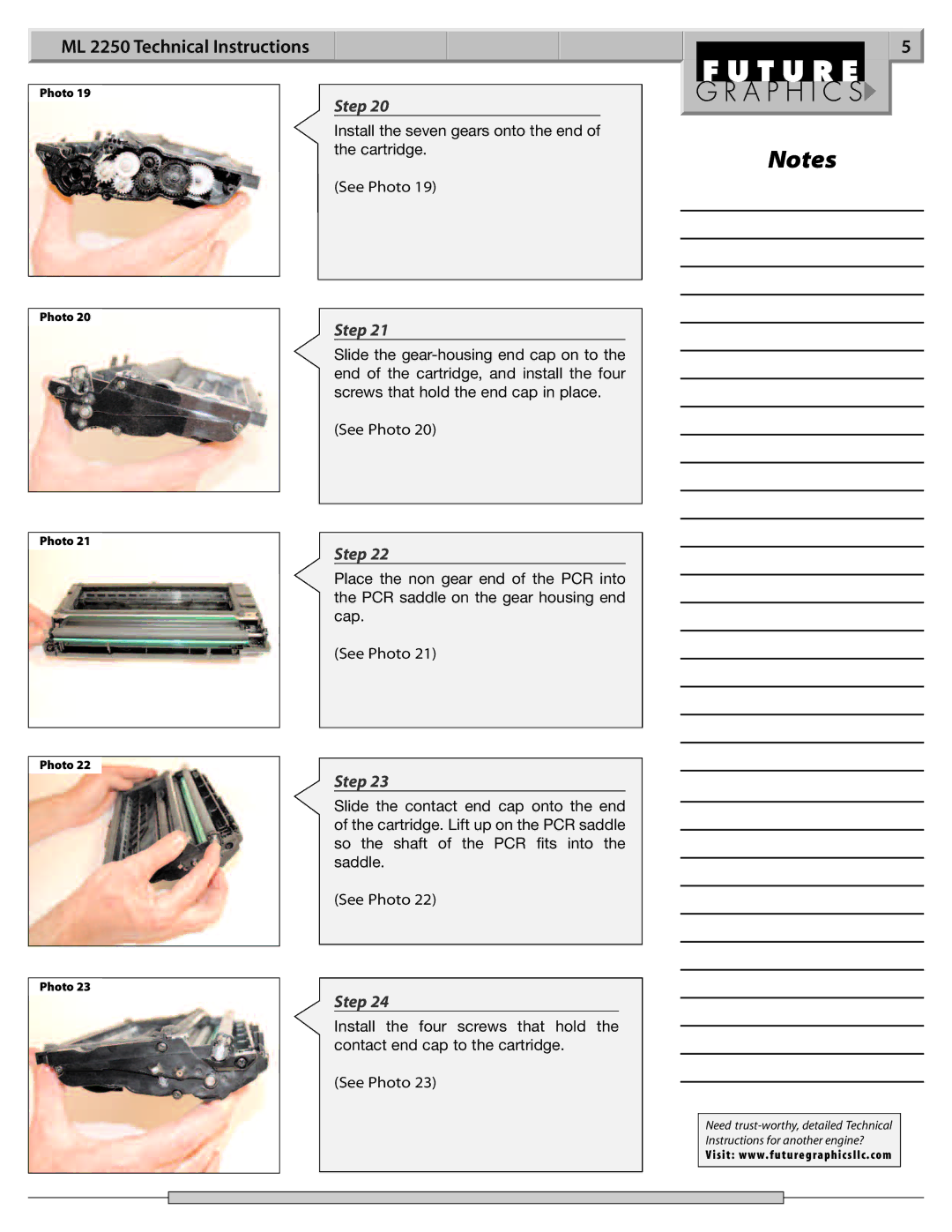 Samsung manual ML 2250 Technical Instructions 