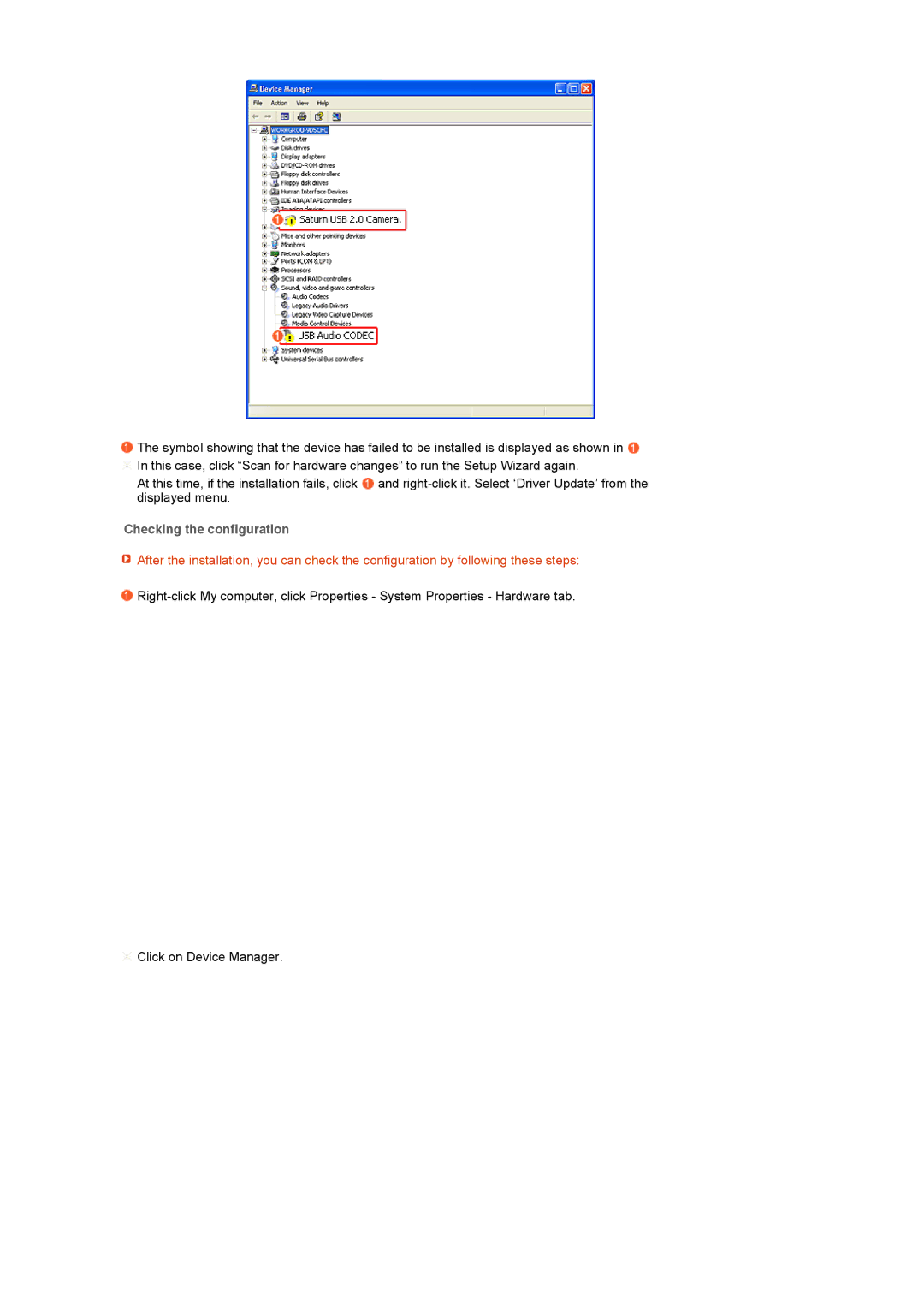 Samsung 225UW manual Checking the configuration 