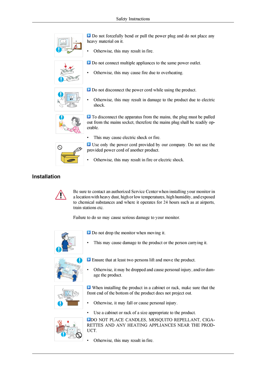 Samsung 2263DX user manual Installation 