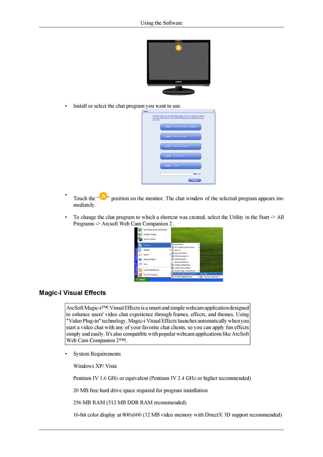 Samsung 2263DX user manual Magic-I Visual Effects 