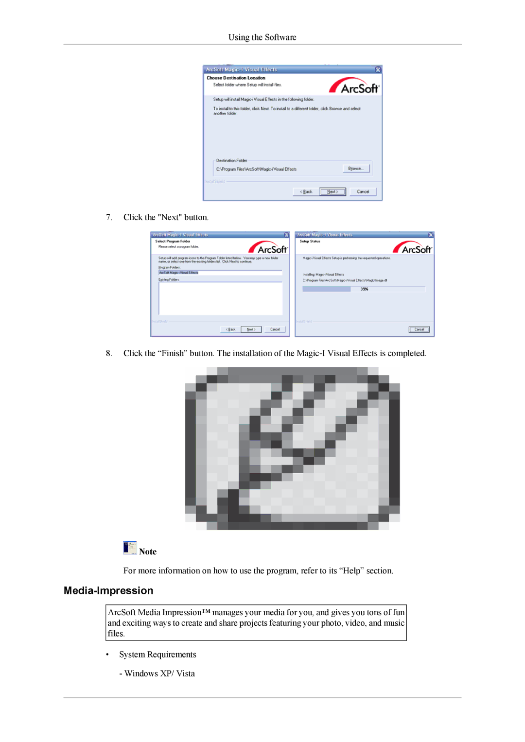 Samsung 2263DX user manual Media-Impression 