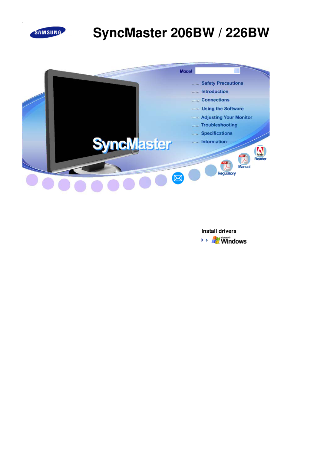 Samsung manual SyncMaster 206BW / 226BW 