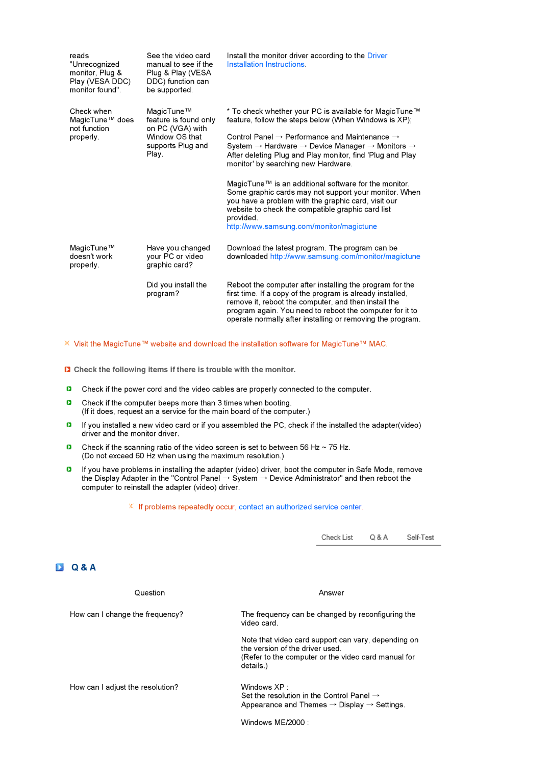 Samsung 226CW manual Feature is found only 