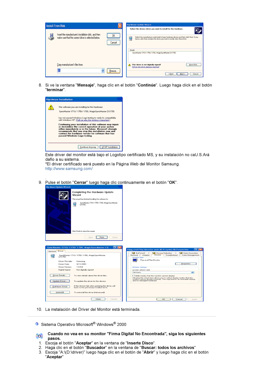 Samsung 244T manual 