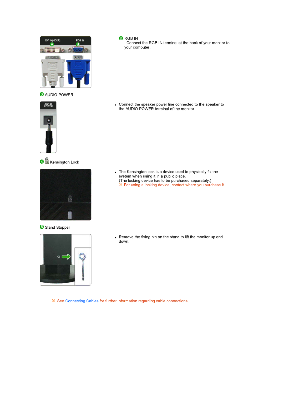 Samsung 245BW manual Rgb 