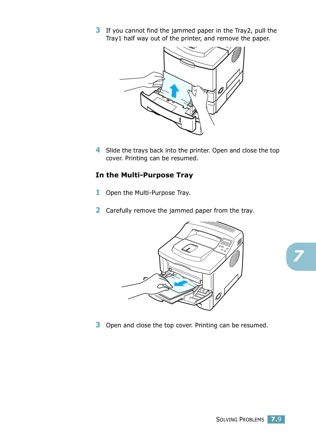 Samsung 2550 manual Multi-Purpose Tray 