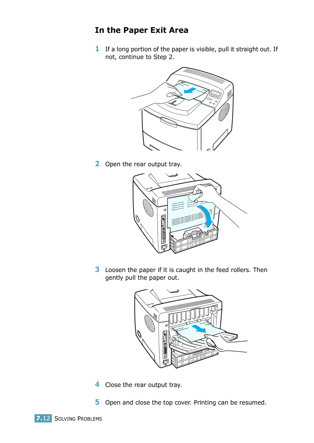 Samsung 2550 manual Paper Exit Area 