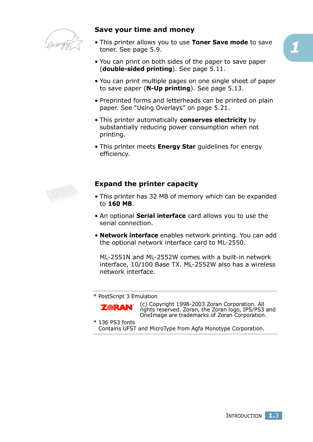 Samsung 2550 manual Save your time and money, Expand the printer capacity 