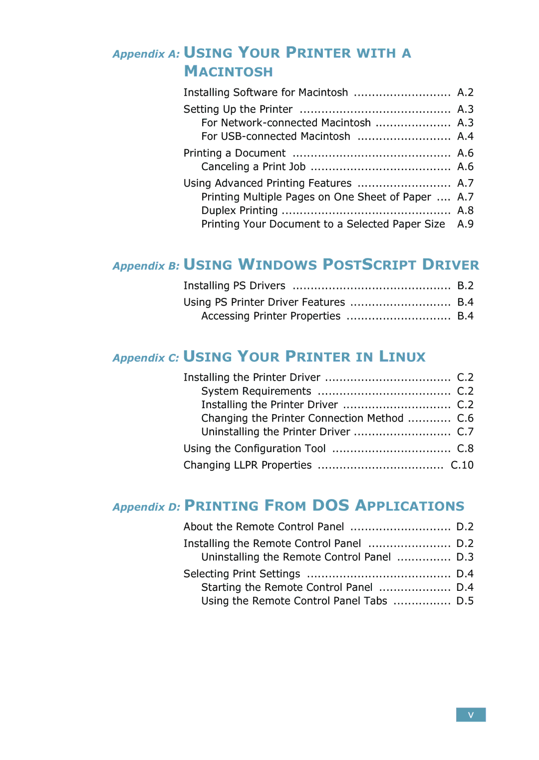 Samsung 2550 manual For Network-connected Macintosh For USB-connected Macintosh, Canceling a Print Job 