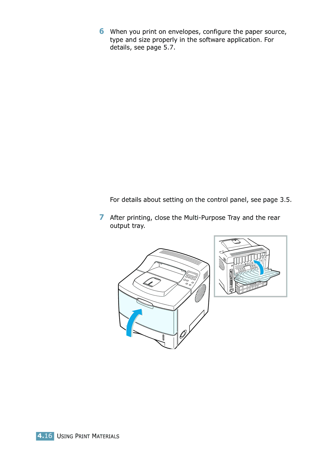 Samsung 2550 manual Using Print Materials 