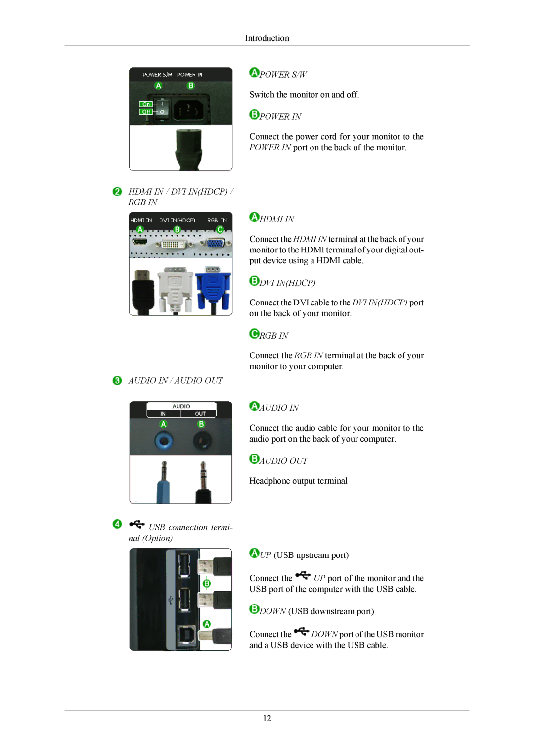 Samsung 2493HM, 2693HM user manual Power S/W 