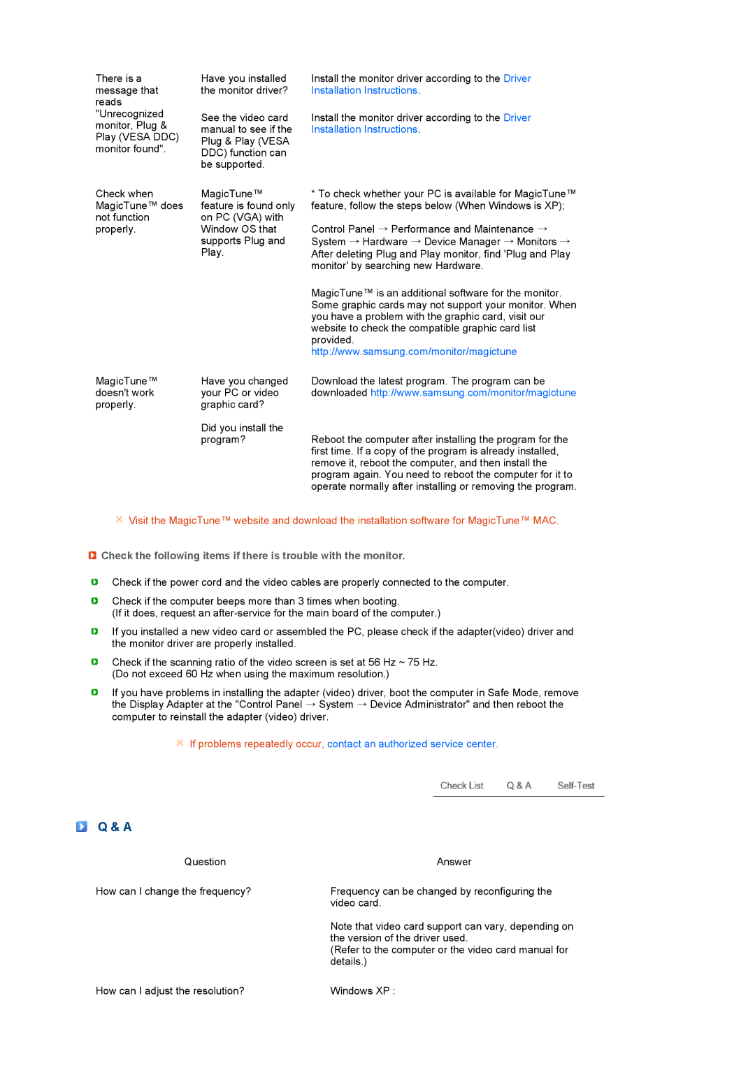 Samsung 275T manual Feature is found only 