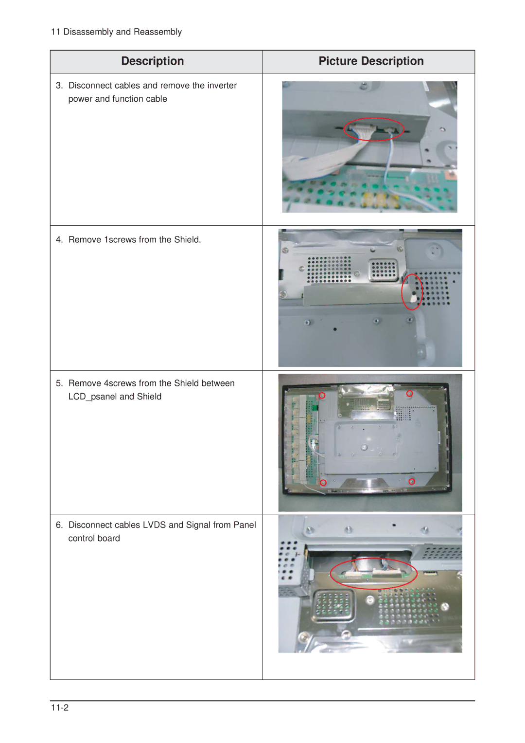 Samsung 305TPLUS, LHU30BS service manual Description Picture Description 