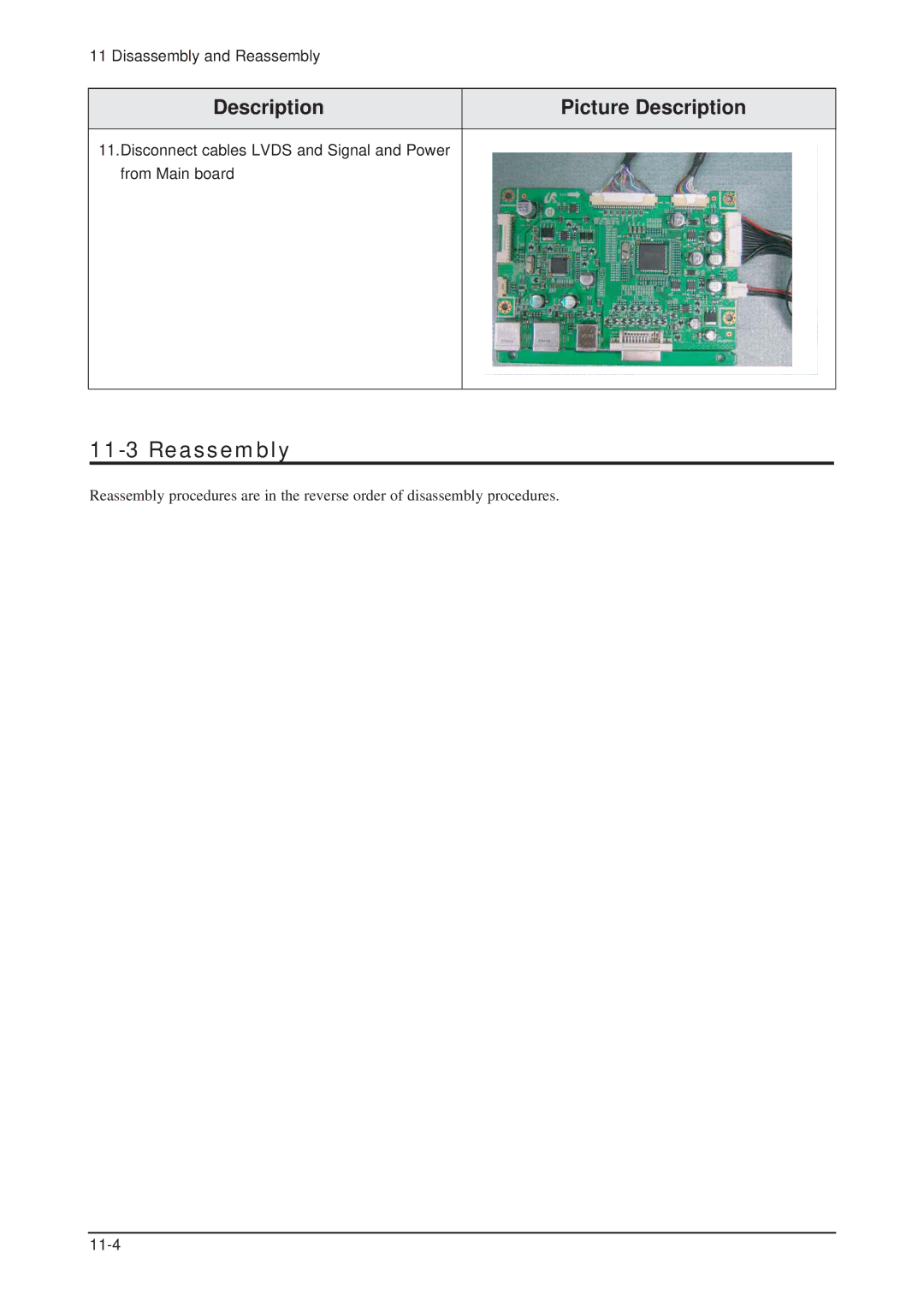 Samsung 305TPLUS, LHU30BS service manual Reassembly 