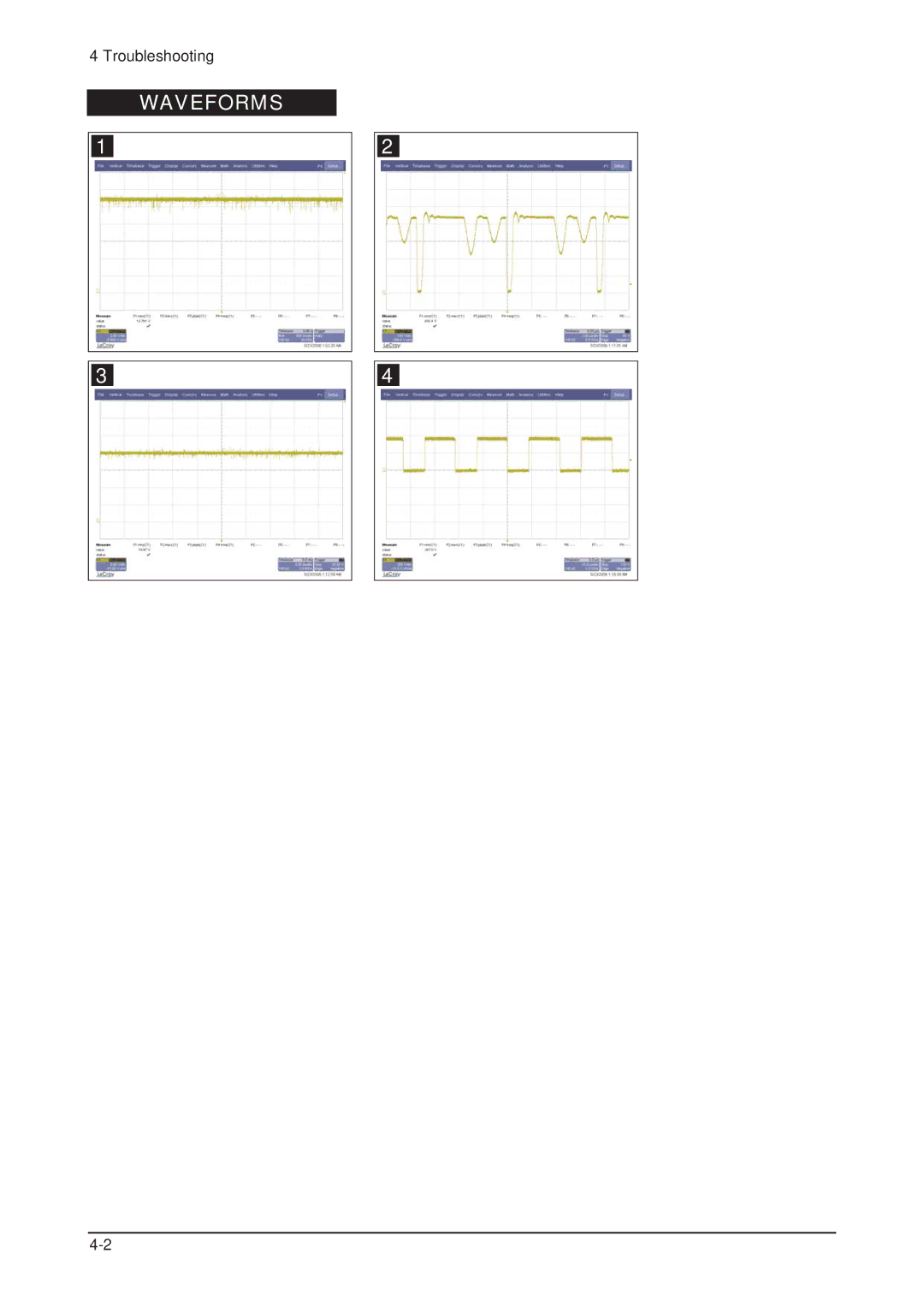 Samsung 305TPLUS, LHU30BS service manual Waveforms 