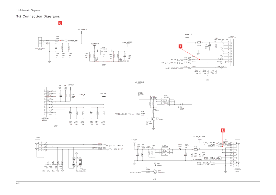 Samsung 305TPLUS, LHU30BS service manual Connection Diagrams 