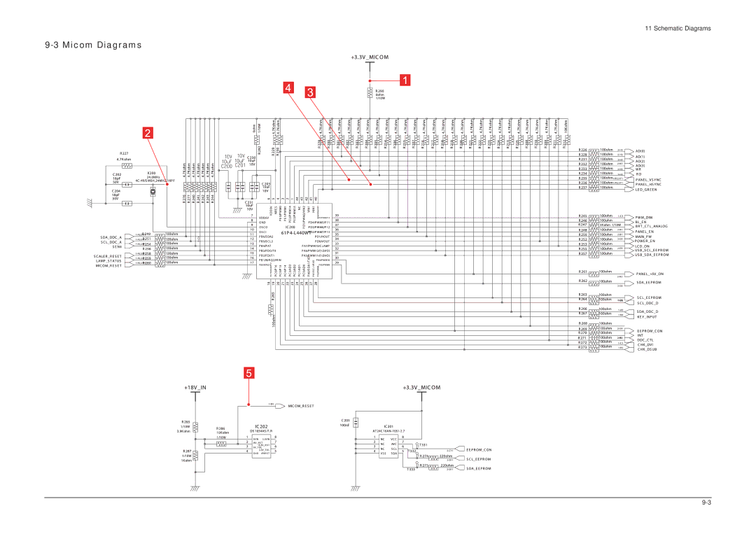 Samsung LHU30BS, 305TPLUS service manual Micom Diagrams 