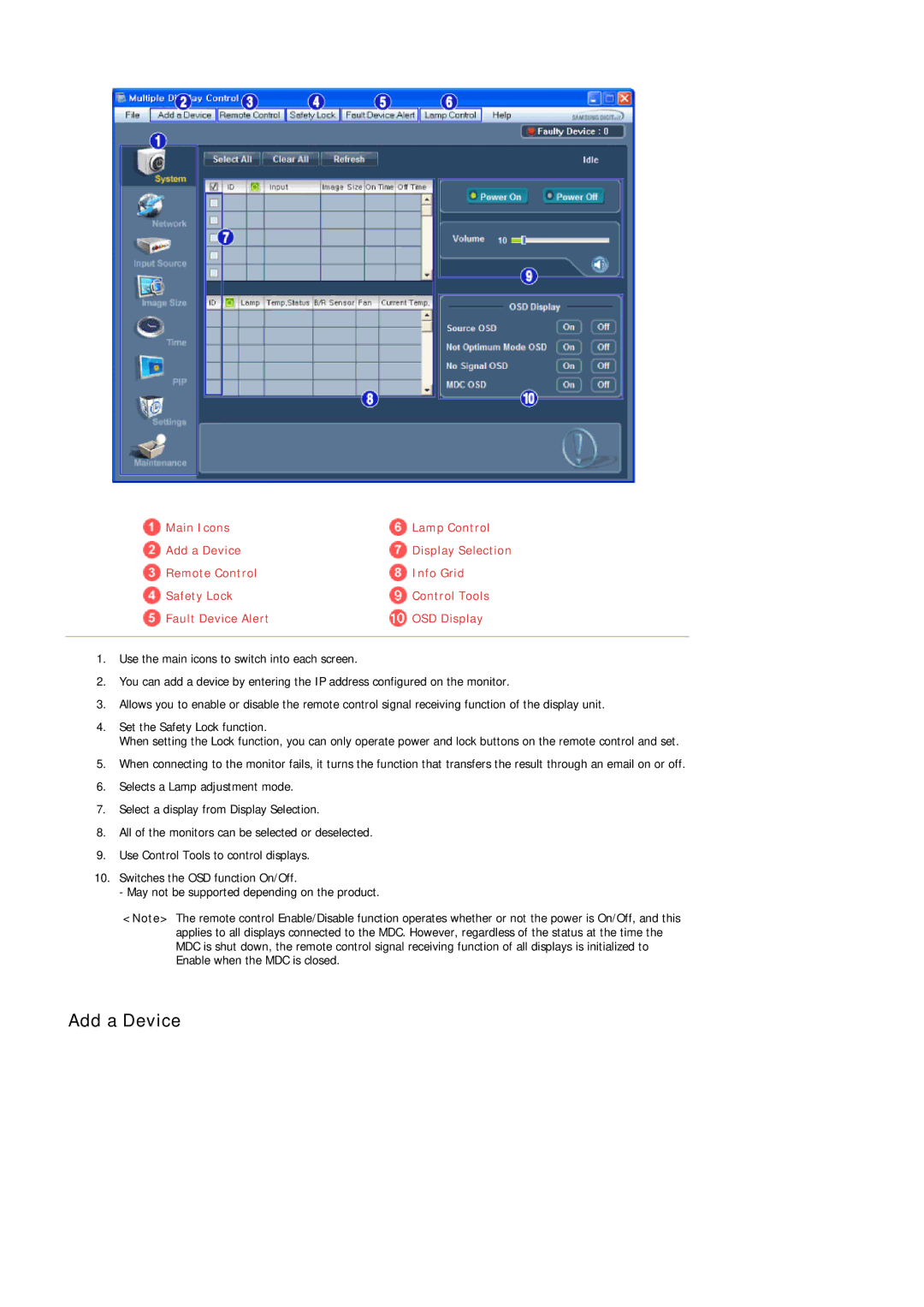 Samsung 320MXN-3, 320MP-3, 320MPN-3, 320MX-3 user manual Add a Device 