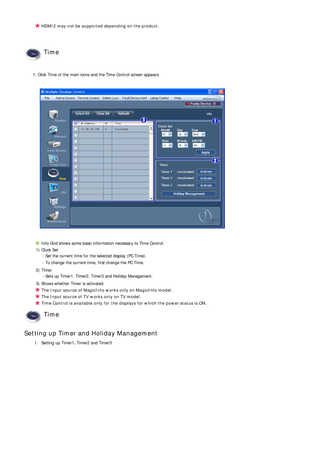 Samsung 320MP-3, 320MXN-3, 320MPN-3, 320MX-3 user manual HDMI2 may not be supported depending on the product 