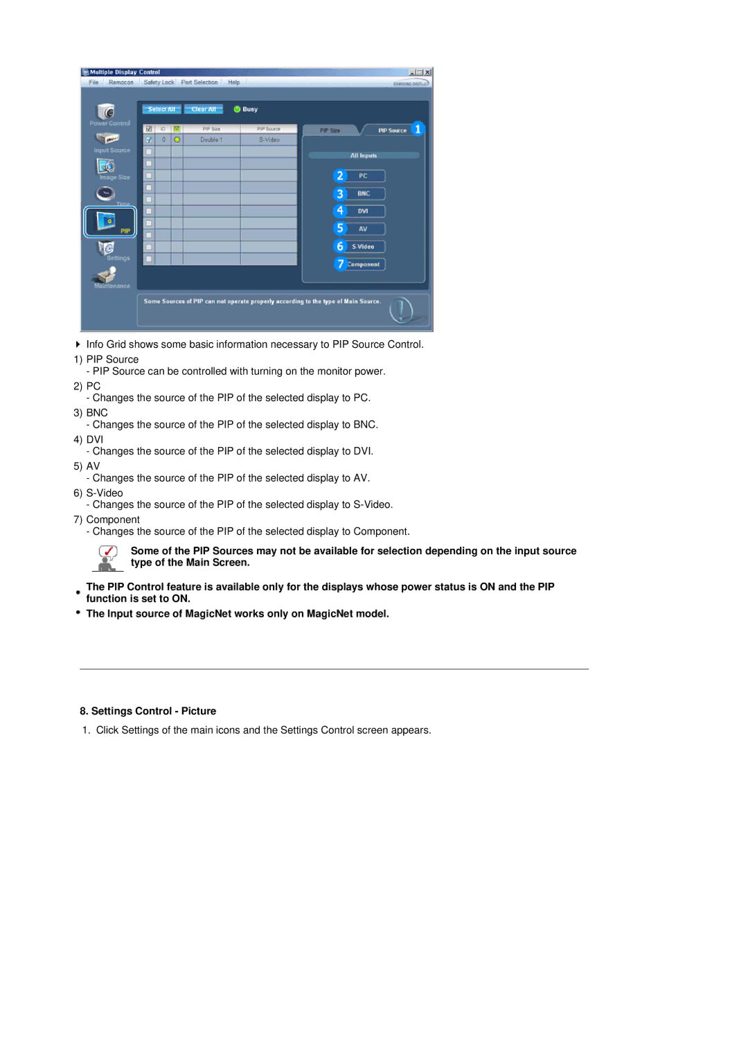 Samsung 320P manual 