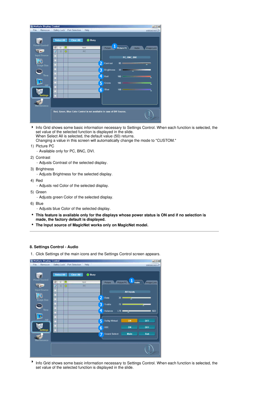 Samsung 320P manual 