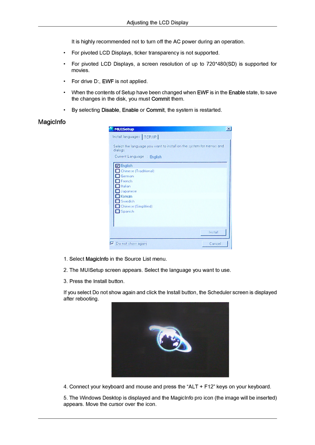 Samsung LH32TCTMBC/EN, 320TSN-NB manual MagicInfo 