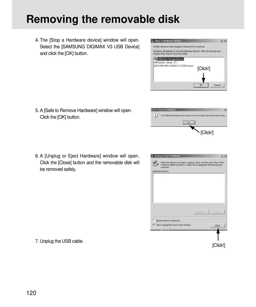 Samsung 3500, V3 manual 120 