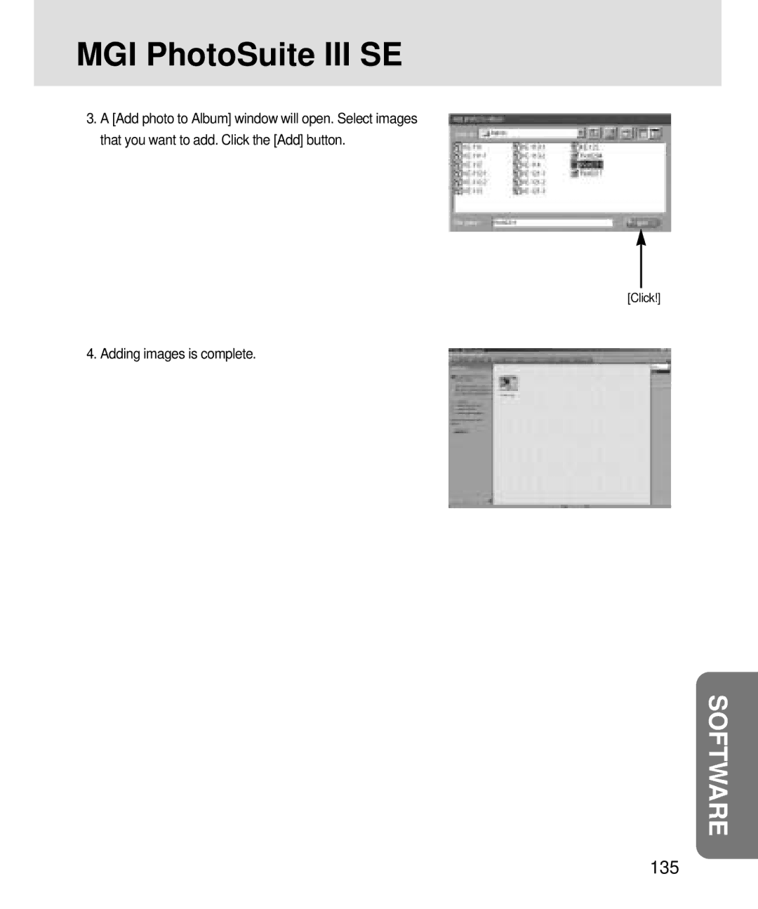 Samsung V3, 3500 manual Adding images is complete 