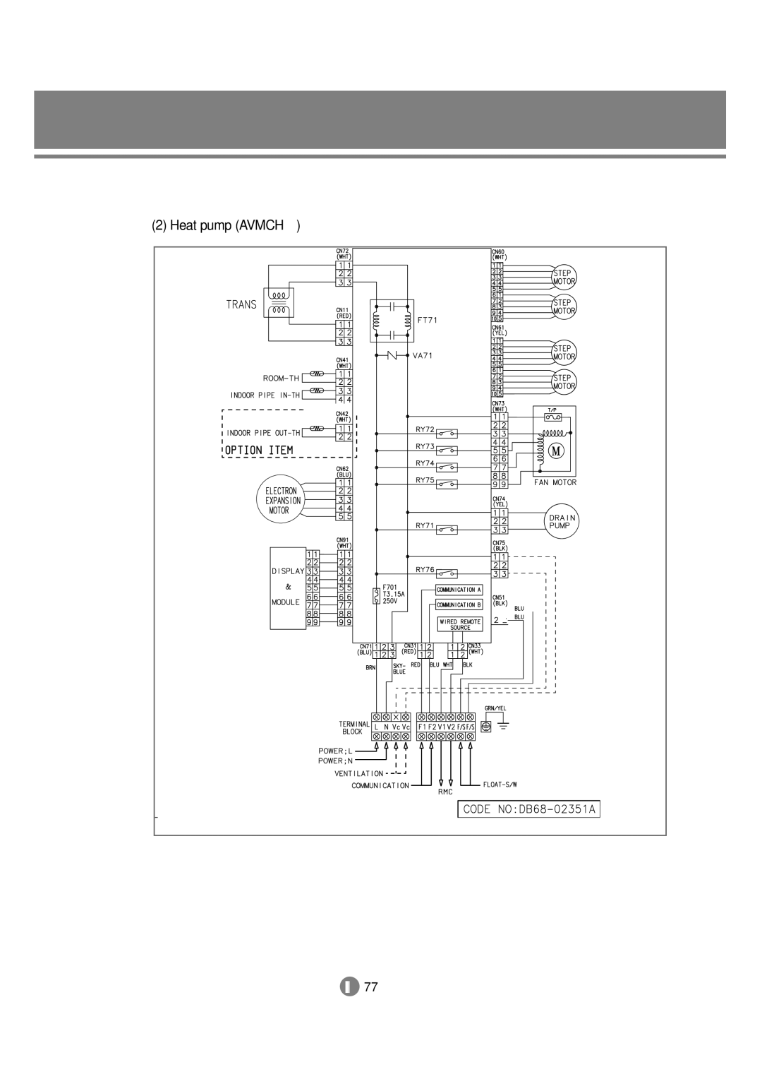 Samsung 3759 technical manual Heat pump Avmch 