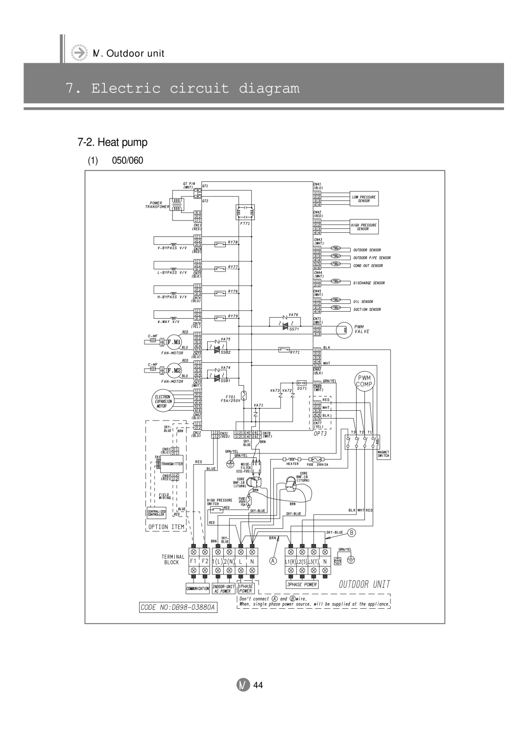 Samsung 3759 technical manual Heat pump 