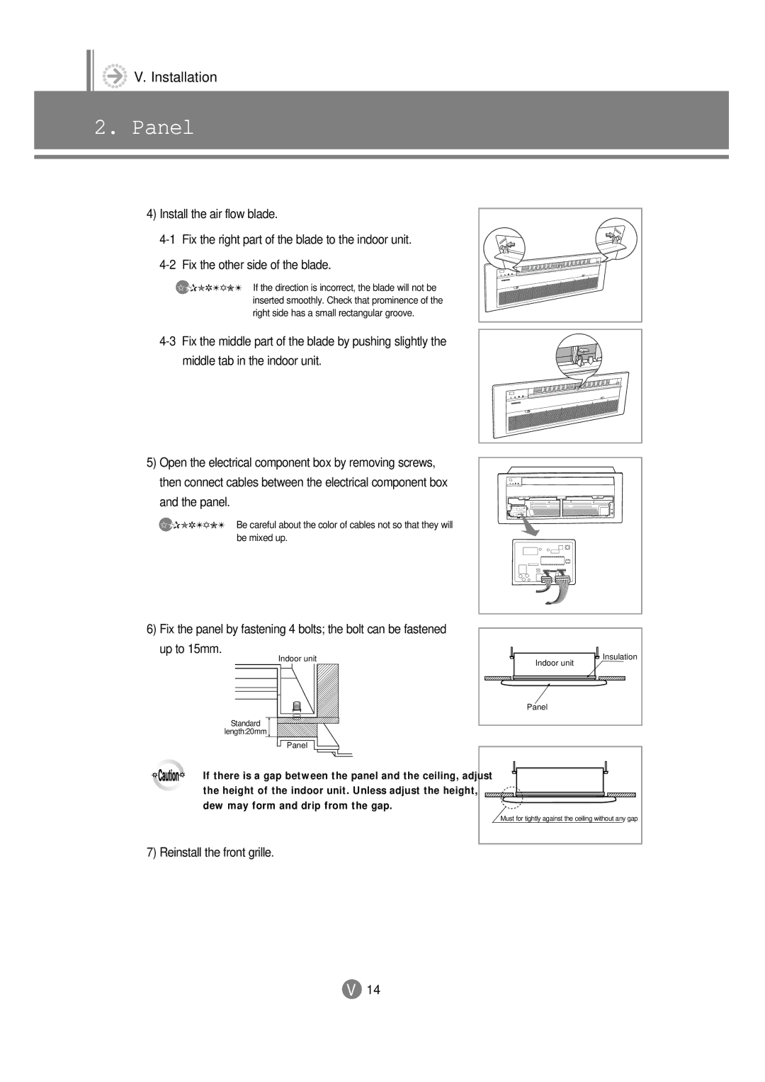 Samsung 3759 technical manual Reinstall the front grille 