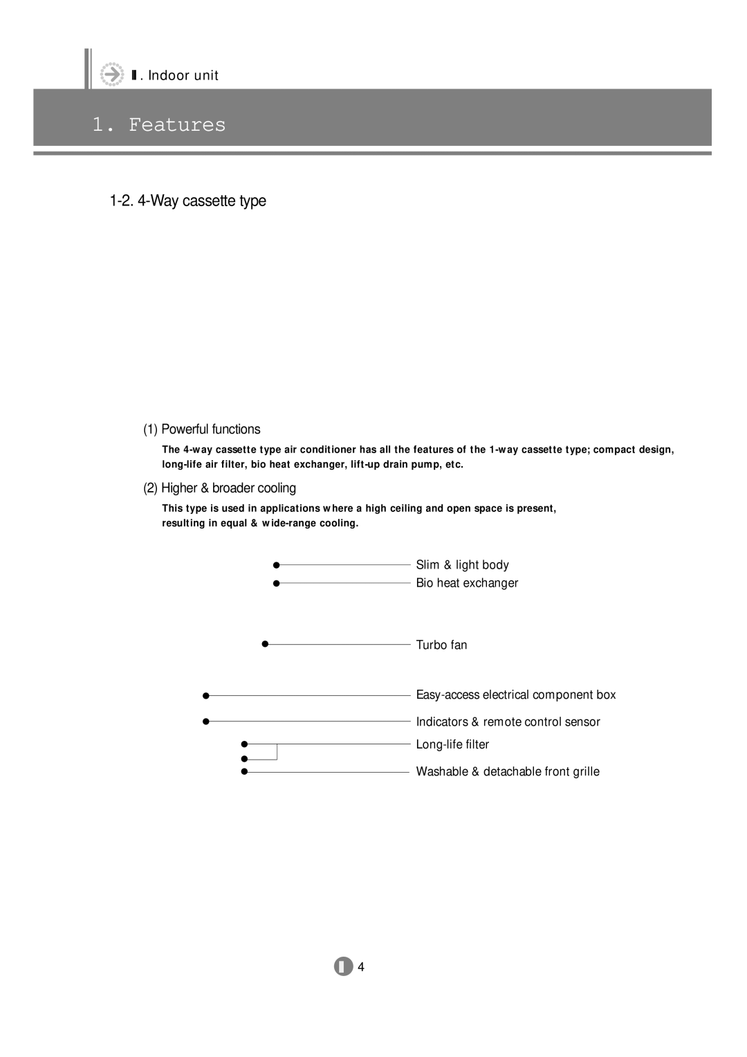 Samsung 3759 technical manual Powerful functions, Higher & broader cooling 