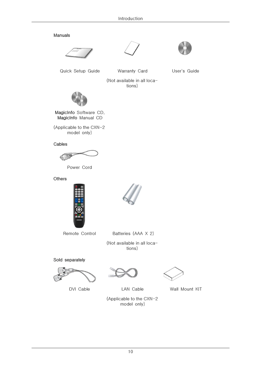 Samsung 460CX-2, 400CXN-2, 400CX-2, 460CXN-2 quick start MagicInfo Manual CD 