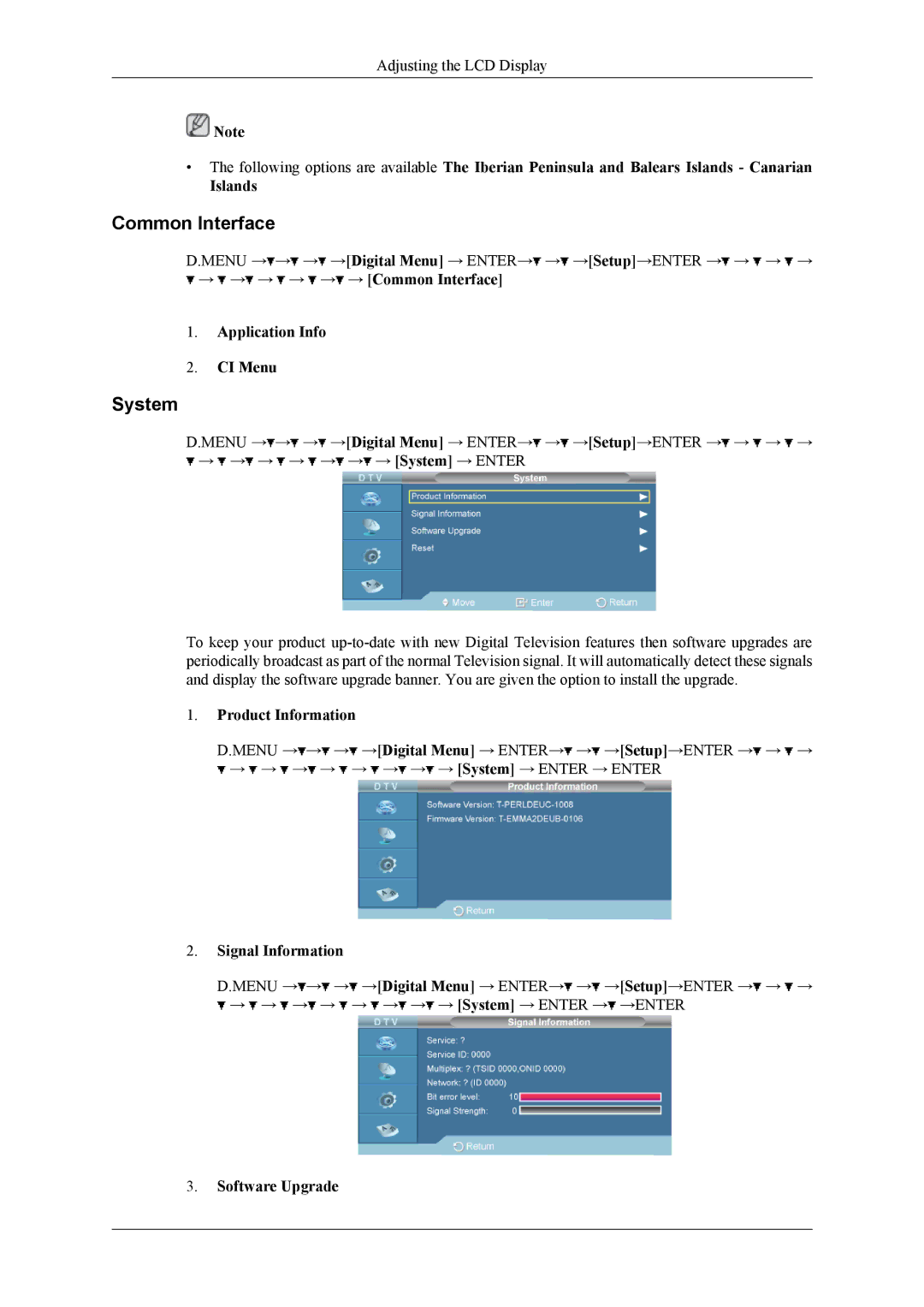 Samsung 460CXn, 400CXN, 460CXN user manual Common Interface, System 