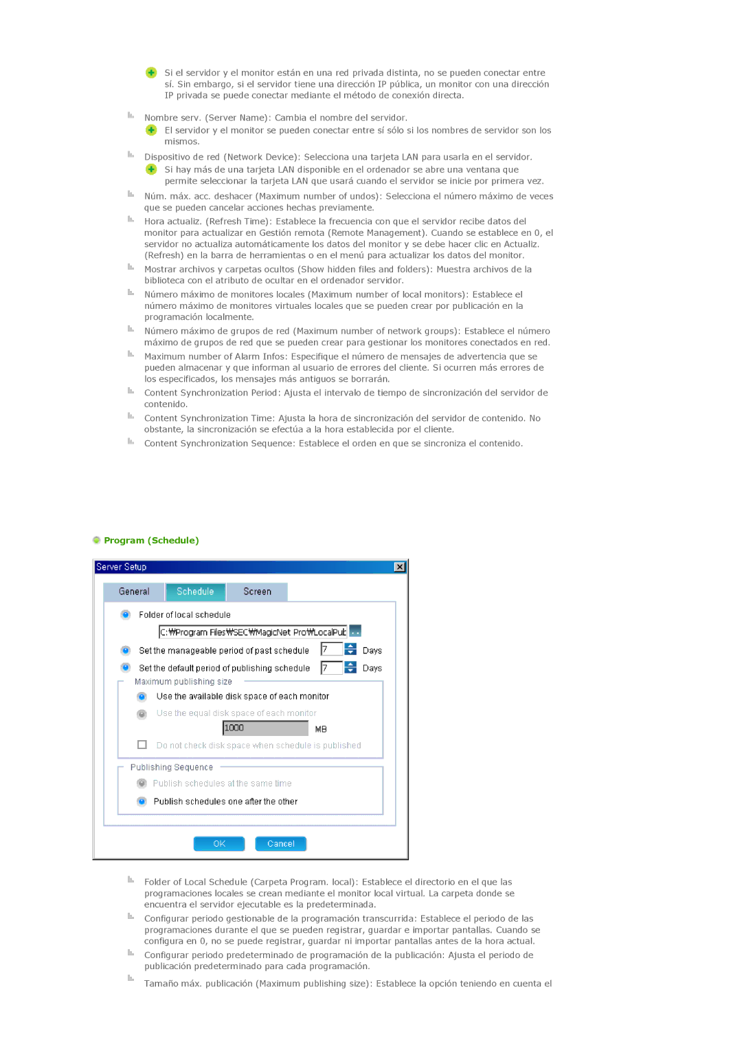 Samsung 400DXn, 460DXN manual Program Schedule 