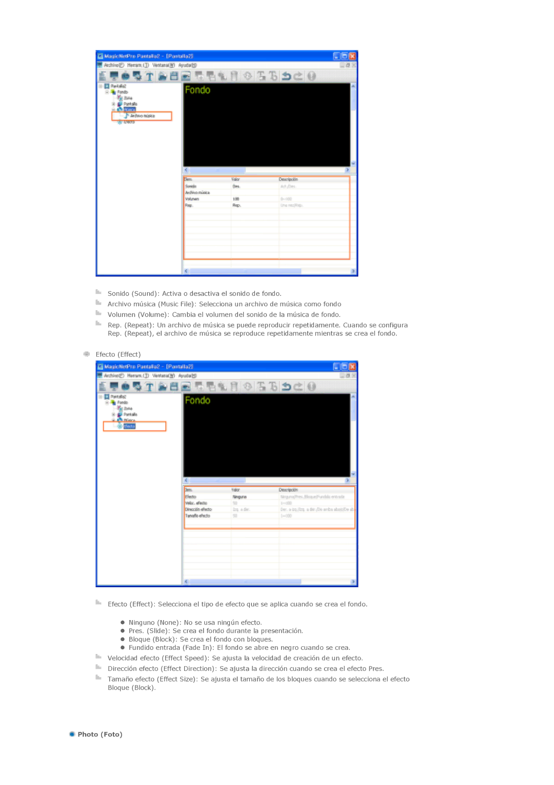 Samsung 460DXN, 400DXn manual Photo Foto 