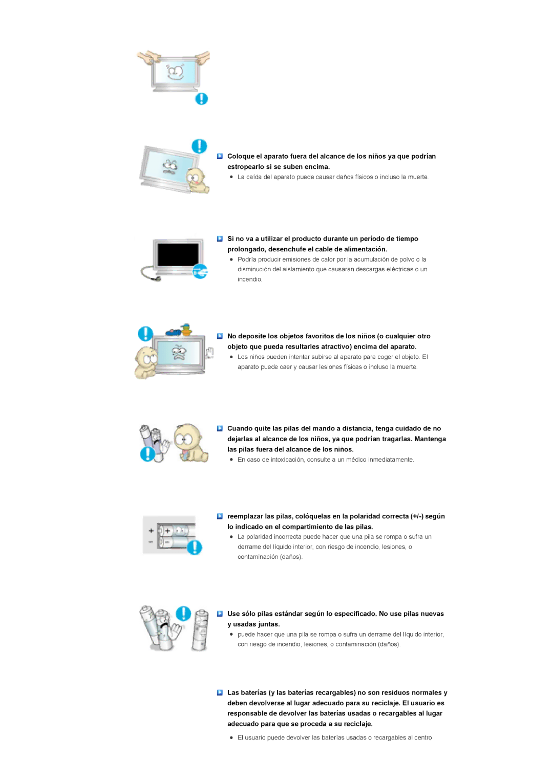 Samsung 460DXN, 400DXn manual En caso de intoxicación, consulte a un médico inmediatamente 