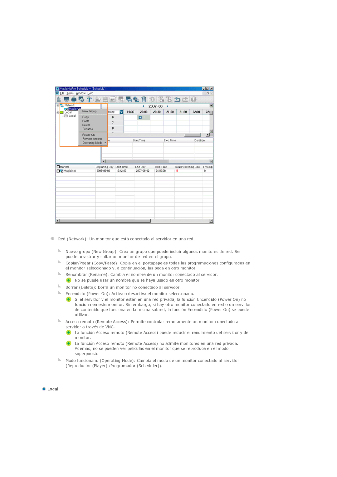 Samsung 460DXN, 400DXn manual Local 