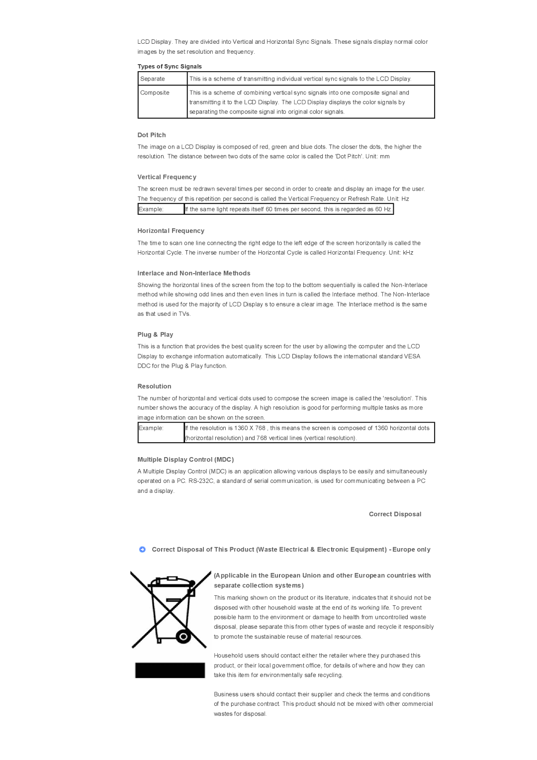 Samsung 400TXn specifications Dot Pitch 