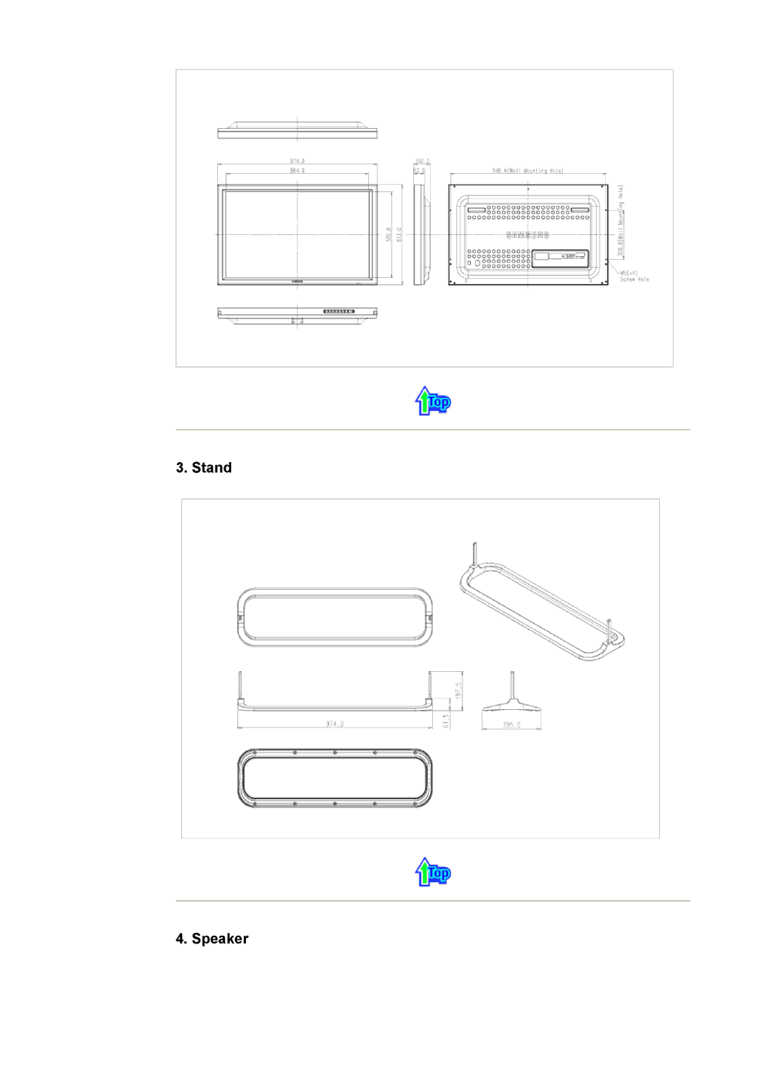 Samsung 403 T manual Stand Speaker 